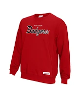 Mitchell & Ness Men's Red Wisconsin Badgers Elite Script Pullover Sweatshirt