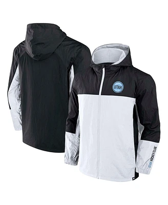Fanatics Men's Black Utah Hockey Club Crash the Net Full-Zip Hoodie Jacket