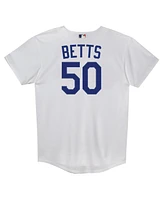 Outerstuff Boys Juvenile Mookie Betts White Los Angeles Dodgers Replica 2.0 Player Jersey