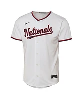 Nike Big Boys and Girls Cj Abrams White Washington Nationals Home Replica Player Jersey