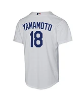 Nike Big Boys and Girls Yoshinobu Yamamoto White Los Angeles Dodgers Home Replica Player Jersey