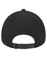 New Era Men's Black Miami Marlins 9FORTY A-Frame Adjustable Hat