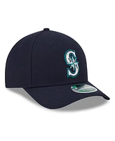 New Era Men's Navy Seattle Mariners Player Replica 9FORTY Adjustable Hat