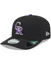 New Era Men's Black Colorado Rockies Player Replica 9SEVENTY Adjustable Hat