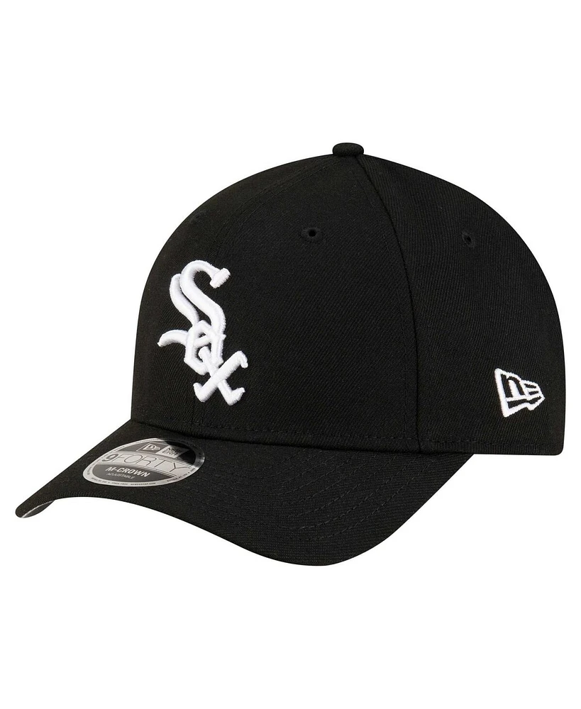 New Era Men's Black Chicago White Sox Player Replica 9FORTY Adjustable Hat