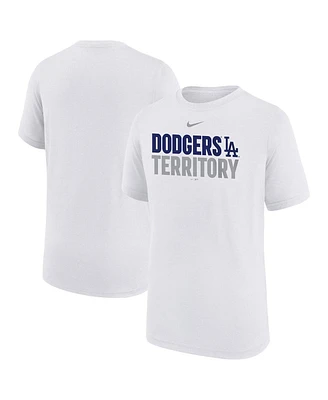 Nike Big Boys and Girls White Los Angeles Dodgers Local Legend T-Shirt