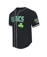 Pro Standard Men's Black Boston Celtics 2024/25 City Edition Mesh Baseball Jersey