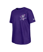 New Era Men's Purple Los Angeles Lakers Glow-in-the-Dark T-Shirt