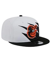 New Era Men's Black/White Baltimore Orioles Jagged 9FIFTY Snapback Hat