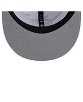 New Era Men's Aqua Miami Dolphins Throwback Jagged 9FiFTY Snapback Hat