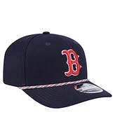 New Era Men's Navy Boston Red Sox Multi-Rope 9SEVENTY Stretch-Snap Hat