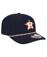 New Era Men's Navy Houston Astros Multi-Rope 9SEVENTY Stretch-Snap Hat