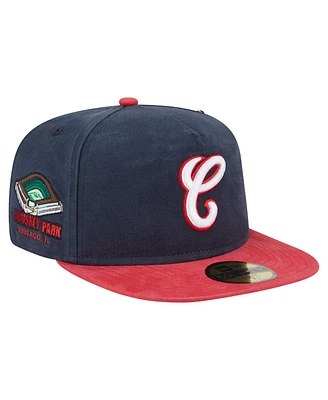 New Era Men's Navy Chicago White Sox Championship Side Flag A-Frame 59FIFTY Fitted Hat
