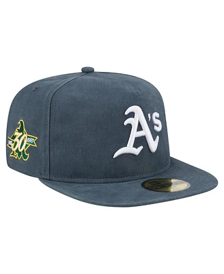 New Era Men's Dark Green Athletics Championship Side Flag A-Frame 59FIFTY Fitted Hat