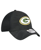 New Era Men's Black Green Bay Packers Active Camo 39THIRTY Flex Hat