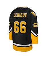 Mitchell & Ness Big Boys and Girls Mario Lemieux Gold Pittsburgh Penguins 1992/93 Captain Patch Blue Line Player Jersey
