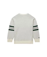 Mitchell & Ness Men's Cream Michigan State Spartans Retro Pullover Sweater