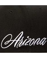 Mitchell & Ness Men's Black Arizona Diamondbacks Just Don x Mlb Lux Script Snapback Hat