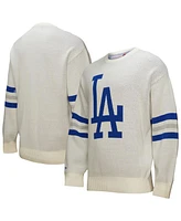 Mitchell & Ness Men's Cream Los Angeles Dodgers Retro Pullover Sweater