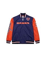 Mitchell & Ness Men's Walter Payton Navy Chicago Bears Retired Player Graphic Full-Zip Satin Jacket