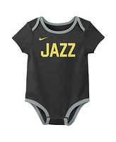 Nike Baby Boys and Girls Utah Jazz Bodysuit Pack of 3