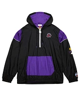 Mitchell & Ness Men's and Women's Black Toronto Raptors Hardwood Classics Team Og 3.0 Anorak Half-Zip Windbreaker Jacket