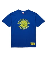Mitchell & Ness Men's Royal Golden State Warriors Hardwood Classics Neon Nights Premium T-Shirt