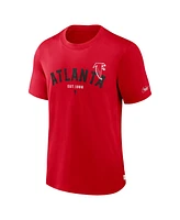 Nike Men's Red Atlanta Falcons Rewind Slogan T-Shirt
