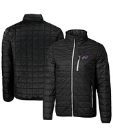 Cutter & Buck Men's Black Buffalo Bills Rainier PrimaLoft Eco Insulated Full-Zip Puffer Jacket