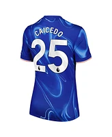 Nike Women's Moises Caicedo Blue Chelsea 2024/25 Home Replica Player Jersey