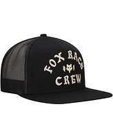 Fox Men's Black Fox Racing Race Crew Trucker Snapback Hat