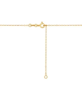 Diamond Dragonfly Pendant Necklace (1/10 ct. t.w.) in 14k Gold-Plated Sterling Silver, 16" + 2" extender