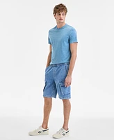 Sun + Stone Men's Varech Denim 10" Cargo Shorts, Exclusively at Macy's