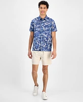 Sun + Stone Men's Marley Short Sleeve Abstract Print Button-Front Shirt, Exclusively at Macy's