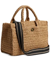 Coach Small Straw Cargo Tote Bag 26