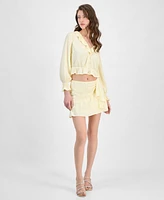 Guess Women's Shaelo Gauze Mini Skirt