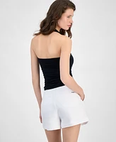 Guess Women's Nora Shirred Halter Tank Top