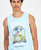 Sun + Stone Men's Kona Tropical Graphic Tank, Exclusively at Macy's