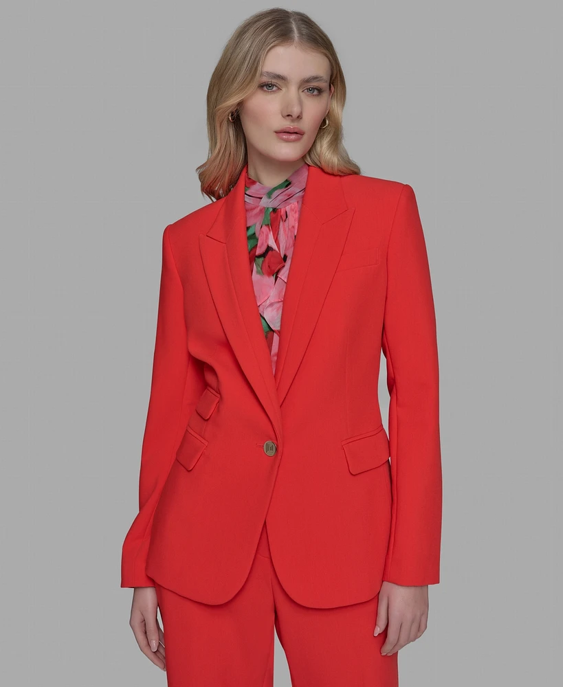 Karl Lagerfeld Paris Women's Single-Button Blazer