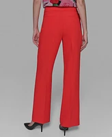 Karl Lagerfeld Paris Women's Straight-Leg Creased Pants