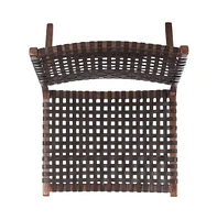 Luna Leather Woven Accent Chair