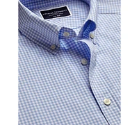 Charles Tyrwhitt Men's Slim Fit Short Sleeve Wrinkle-Resistant Button-Down Shirt