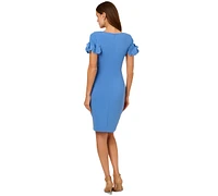 Adrianna Papell Women's Embellished-Sleeve Sheath Dress