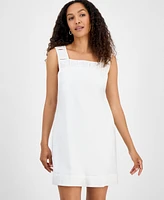 Robbie Bee Women's Sleeveless Square-Neck Shift Dress