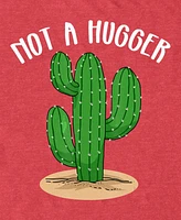 Design By Humans Men's Not A Hugger Botanical Cactus T-Shirt