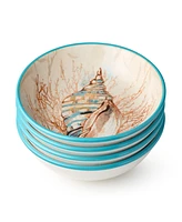 Certified International Escape to the Sea 4-Pc. Soup Bowls, Service For 4