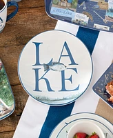 Certified International Wake At The Lake 4-Pc. Dinner Plates, Service For 4