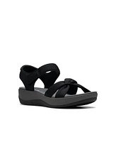 Clarks Women's Arla Daisy Slip On Flat Sandals