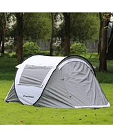 EchoSmile Camping Instant Tent, 2 Person Pop Up Water Resistant Dome Easy Setup for Hiking and Outdoor, Portable Tent with Carry B