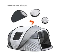 EchoSmile Camping Instant Tent, 6 Person Pop Up Tent, Water Resistant Dome Tent, Easy Setup for Camping Hiking and Outdoor, Portable Tent with Carry B